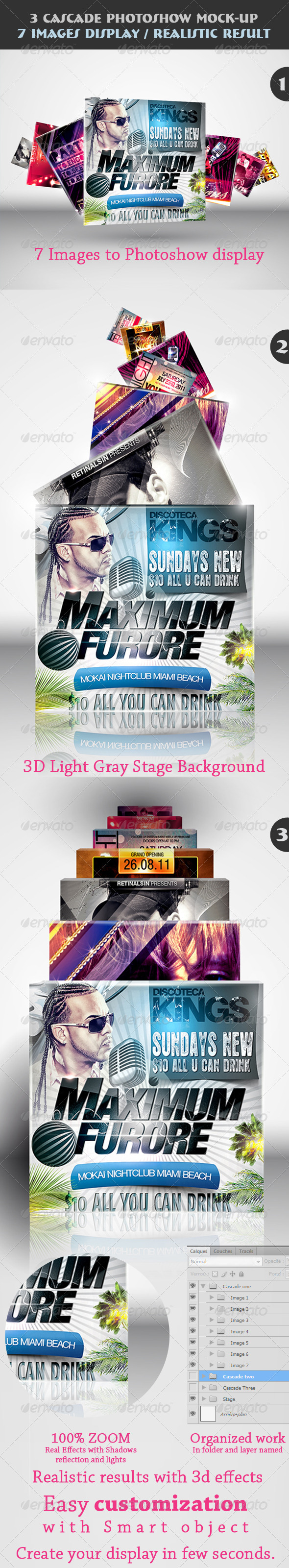 3 Cascade Photoshow Mock-up