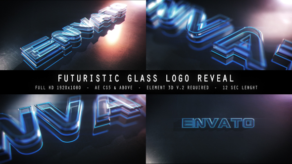 Futuristic Glass Logo Reveal
