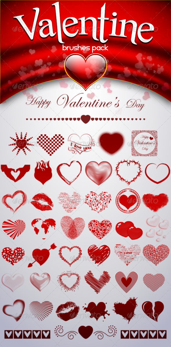 Valentine's Brushes Pack - Miscellaneous Brushes