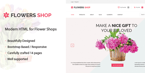 Flowershop - Flower - ThemeForest 15467056