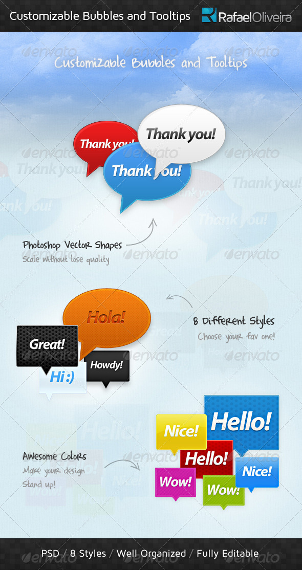 Customizable Bubbles and Tooltips - Miscellaneous Web Elements