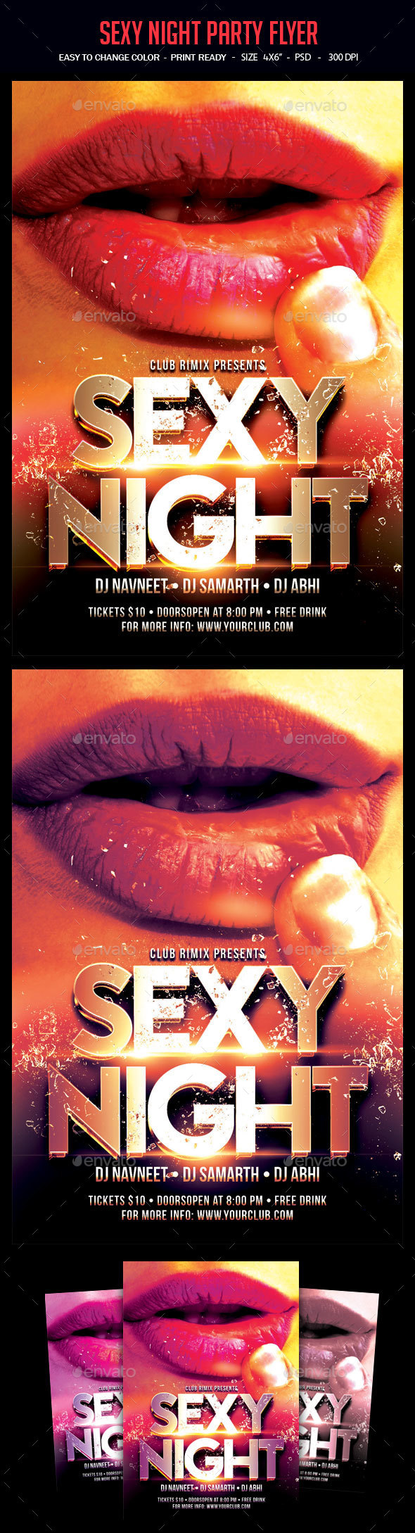 Sexy Night Party Flyer - Clubs & Parties Events