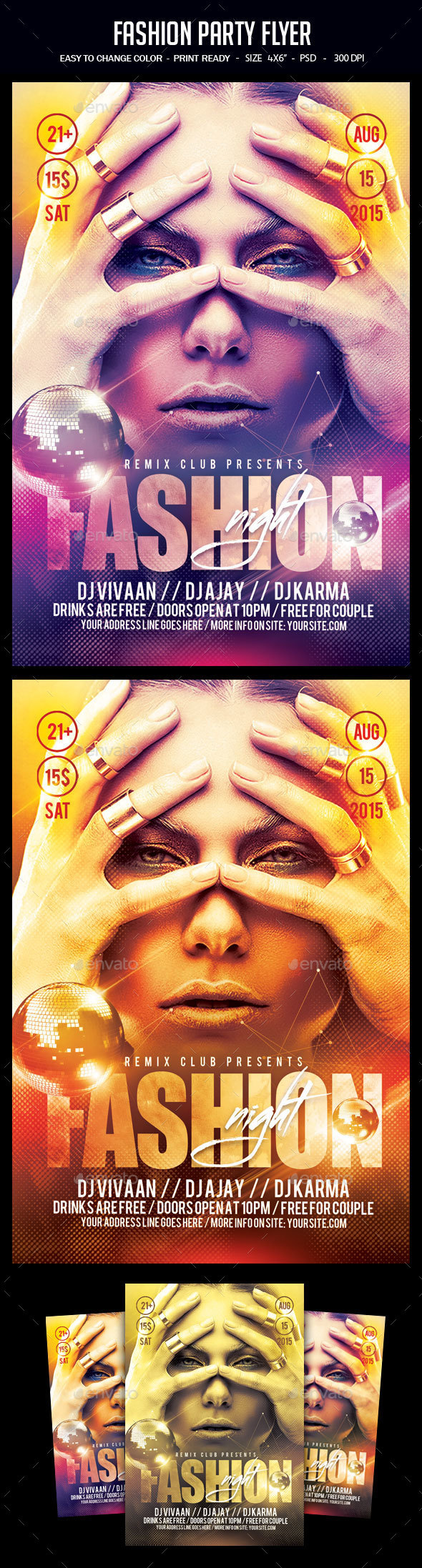 Fashion Party Flyer - Clubs & Parties Events