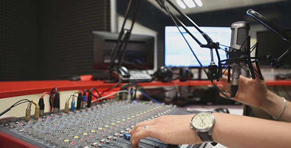 Studio Radiowe Radio Studio, Stock Footage | VideoHive