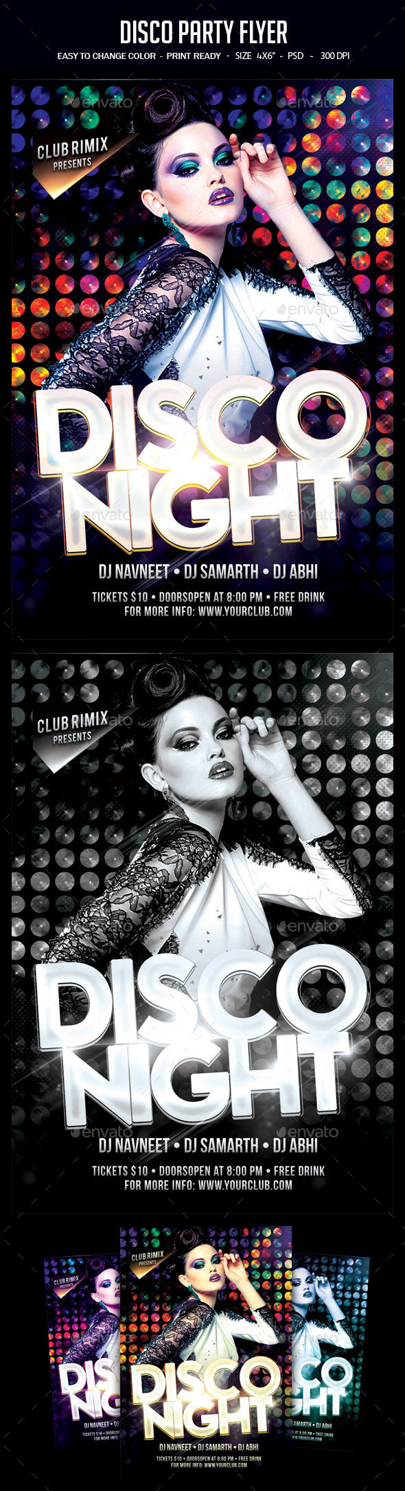 Disco Party Flyer - Clubs & Parties Events