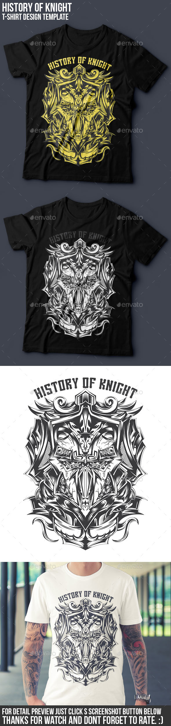 History of Knight T-shirt Design