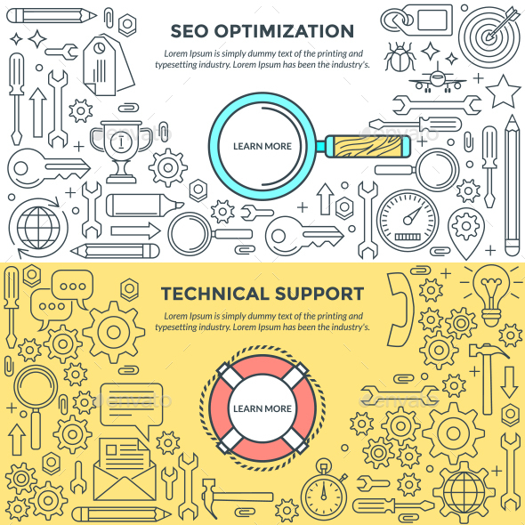 Banners for SEO and Support - Web Technology