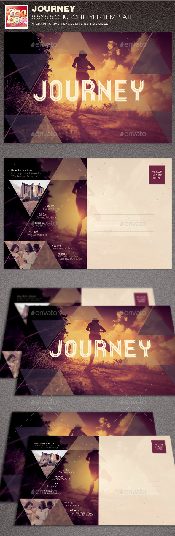Journey Church Flyer Template - Church Flyers