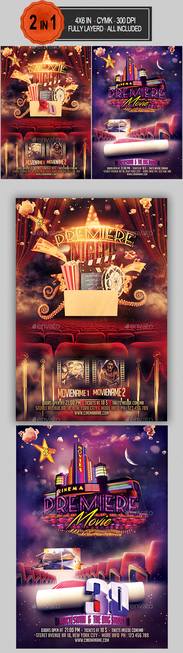 Premiere Movie Flyer Bundle - Miscellaneous Events