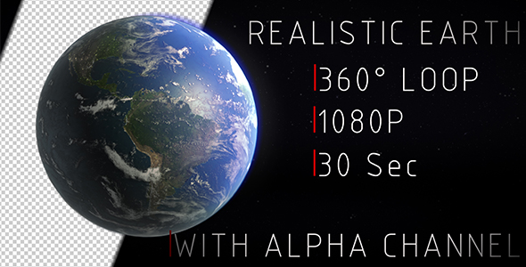 Earth 360° Loop Animation alt