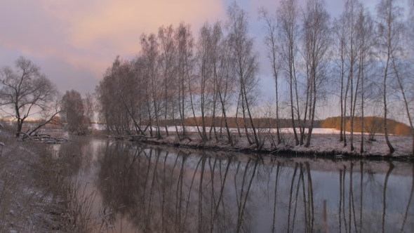 Dawn Paints a Beautiful River Landscape