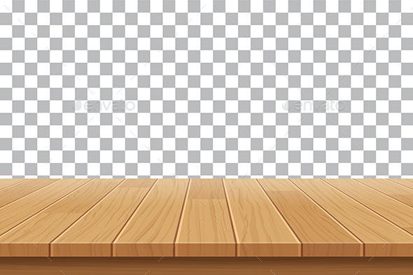 Wood Table Top on Isolated Background by kaisorn ...