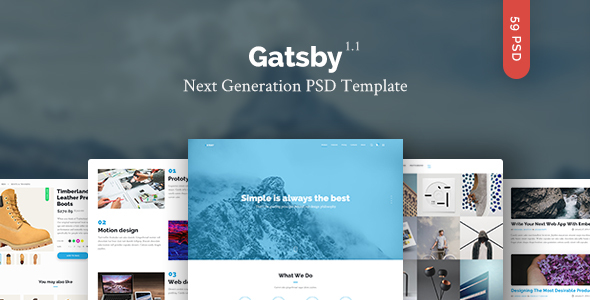 Gatsby - Creative - ThemeForest 14811074