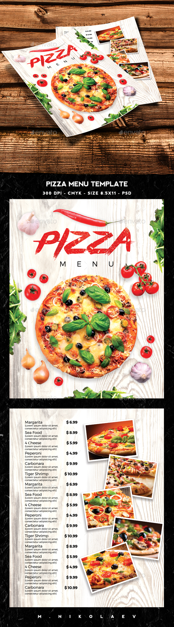 Pizza Menu Template