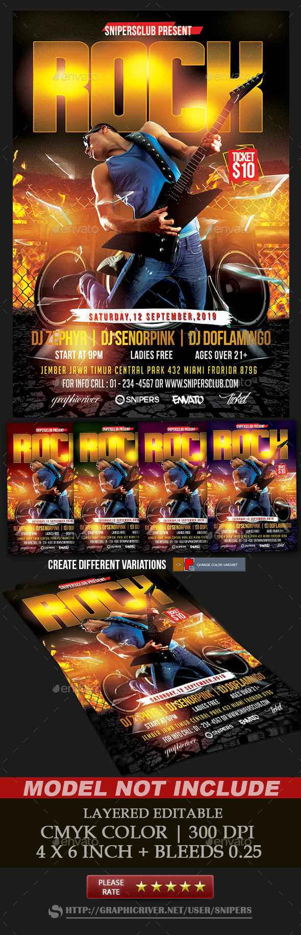 Rock Flyer - Events Flyers