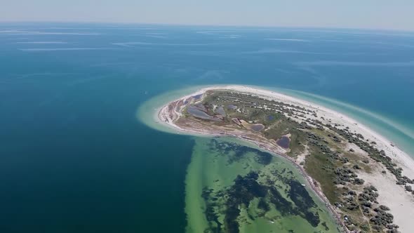 Sea, Beach, Island, Lagoon, Drone Footage.