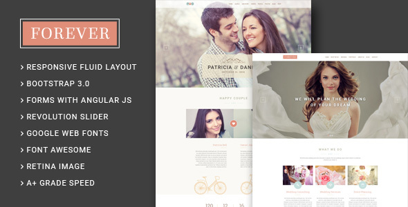 Special Forever - Wedding Couple & Agency/Planner HTML5 Template