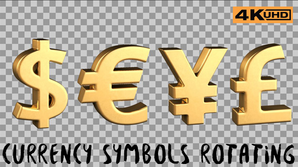 Currency Symbols Rotating