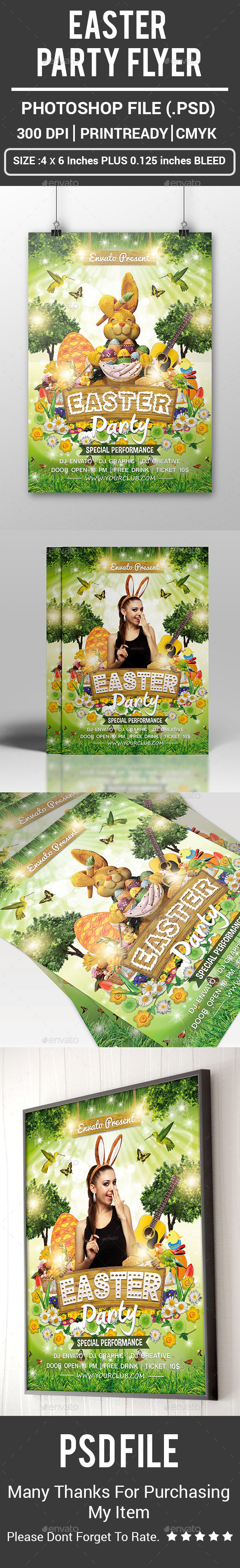 Easter Party Flyer - Clubs & Parties Events
