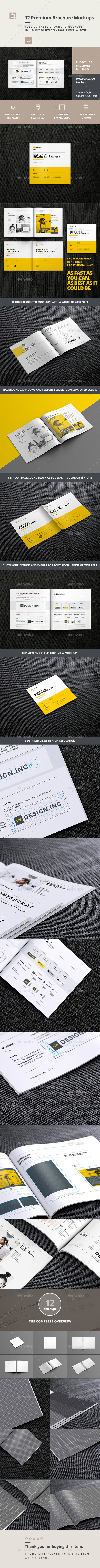 Square Brochure Mock-up - Brochures Print