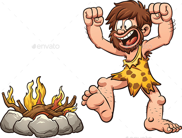 Caveman Fire - People Characters