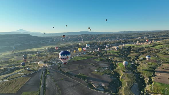 The Cappadocia region of Turkey is the most popular location in the world for hot air ballooning. alt