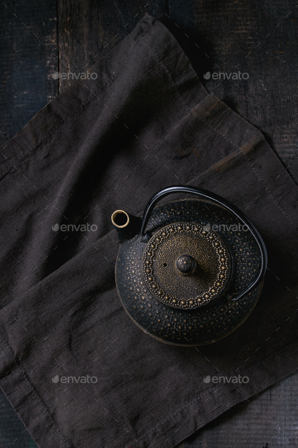 Black iron teapot Stock Photo by NatashaBreen PhotoDune