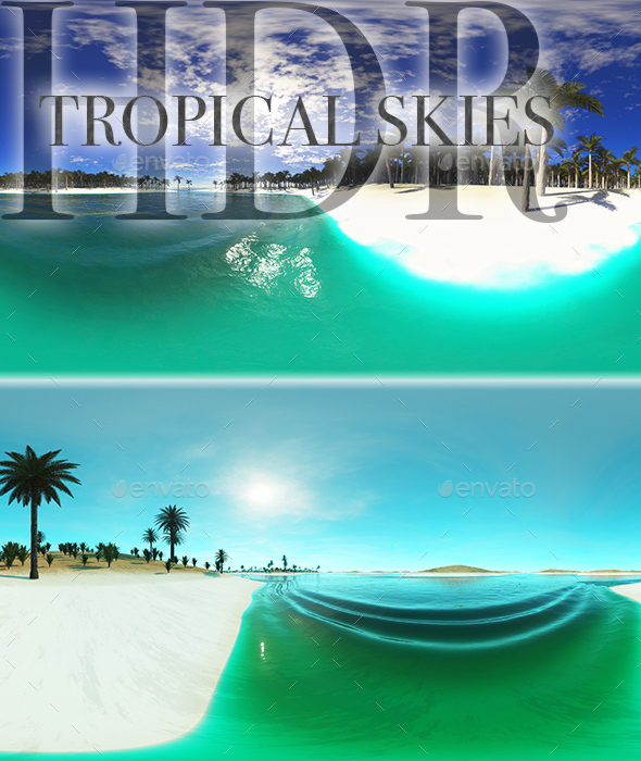 HDR Tropical Skies - 3Docean 15494063