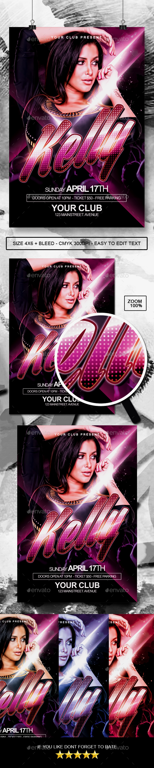 DJ Artist / Concert Flyer - Clubs & Parties Events