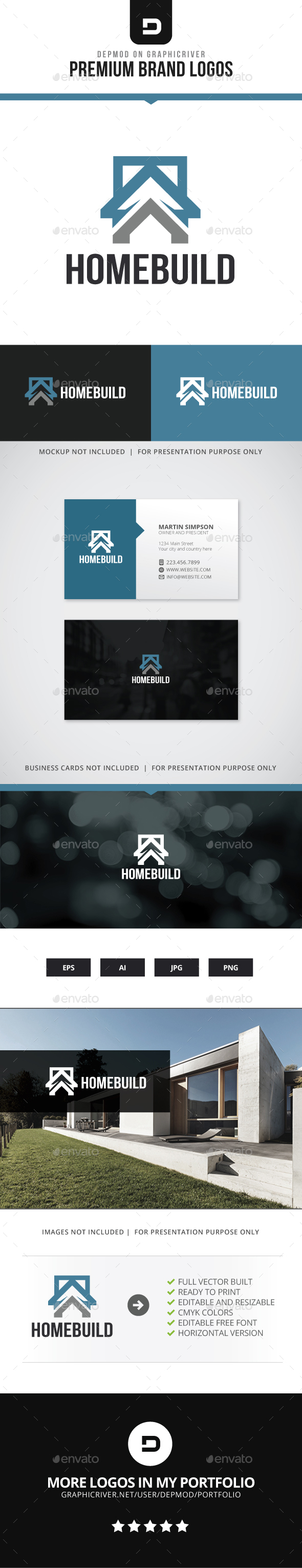 Home Build Logo - Buildings Logo Templates