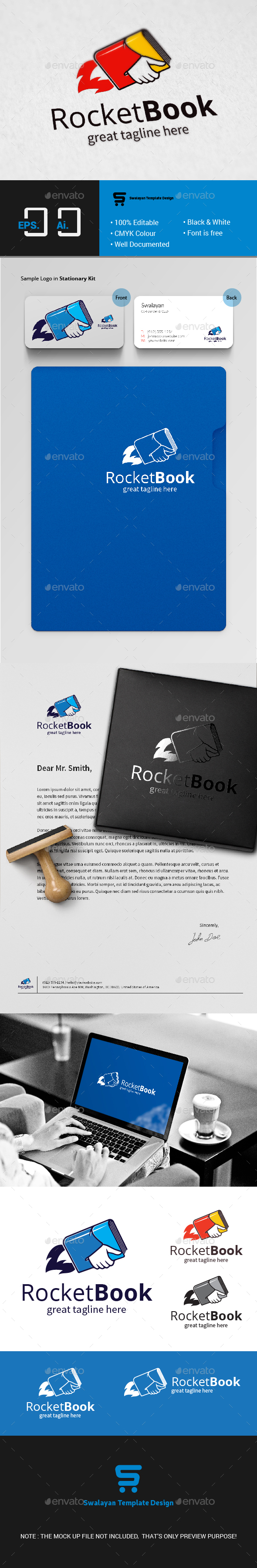 Book Logo - Abstract Logo Templates