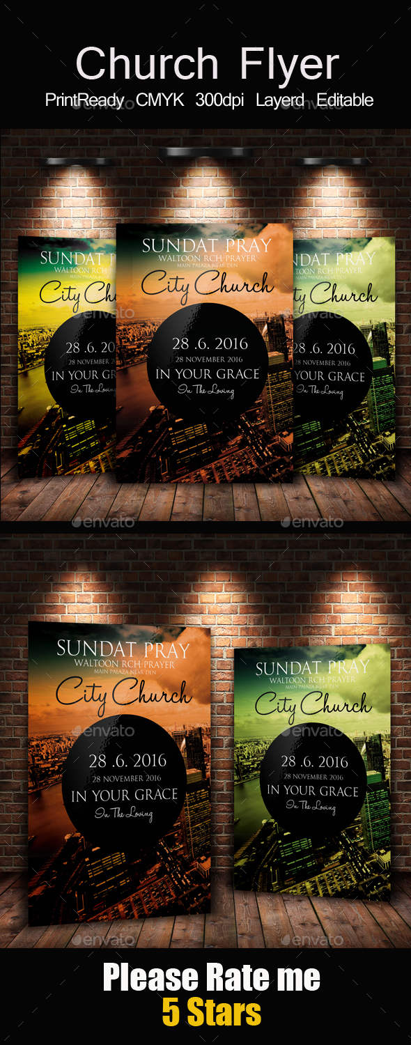 Risen Church Flyer & Poster - Church Flyers