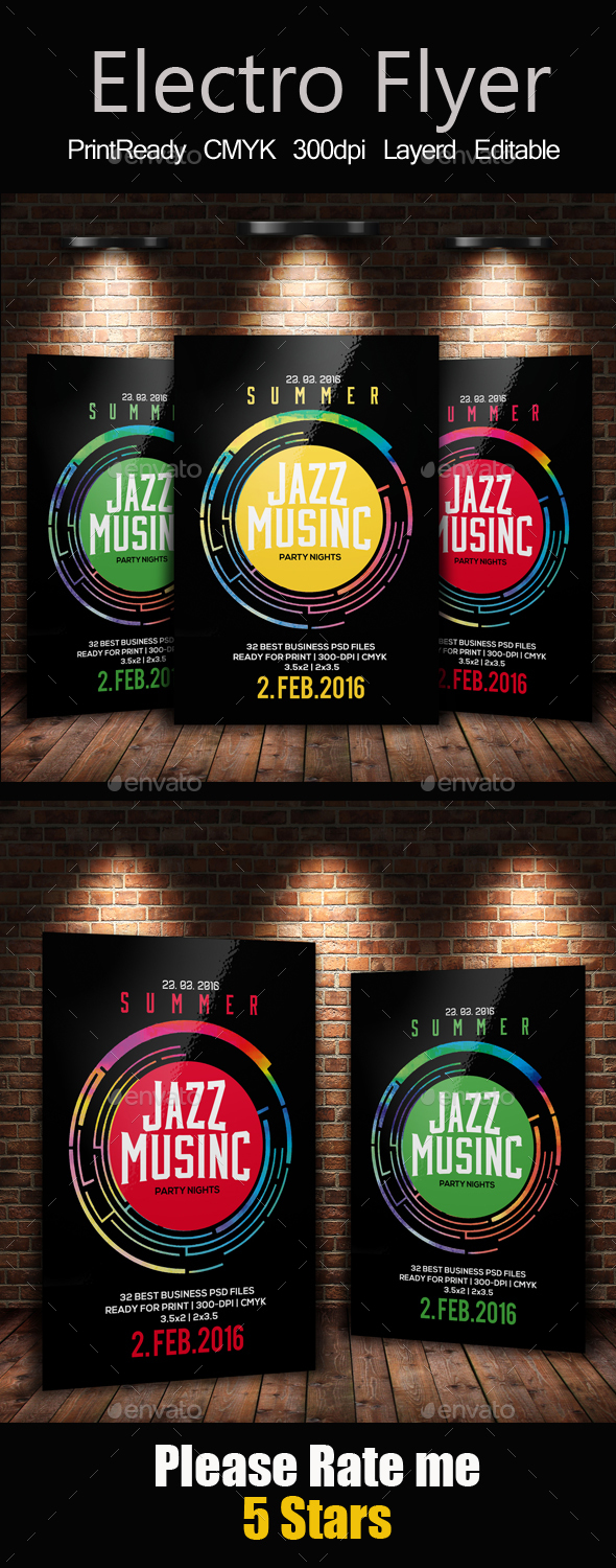 Jazz Event Flyer / Poster - Clubs & Parties Events