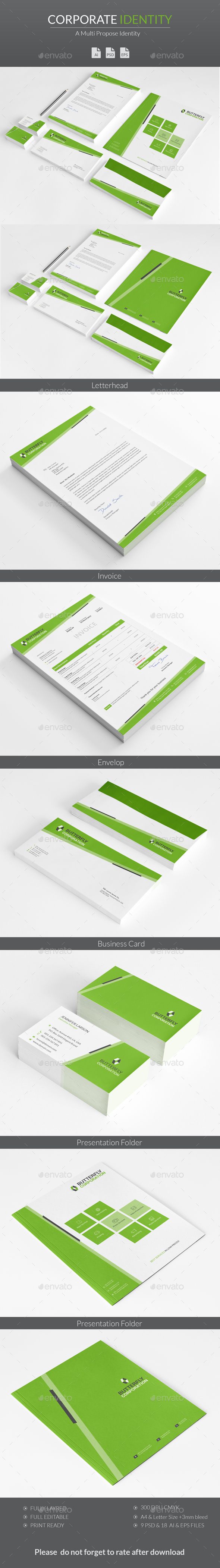 Corporate Identity - Stationery Print Templates