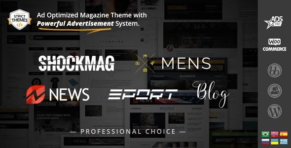 Shockmag - Ad Optimized Magazine WordPress Theme with Powerful Advertisement System - Blog / Magazine WordPress