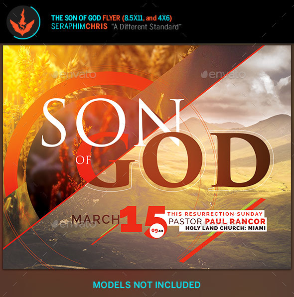 Son of God Church Flyer Template - Church Flyers