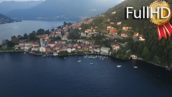 Aerial Video of an Italian Town