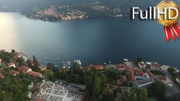 Flight Over Lake Como and the Small Towns alt