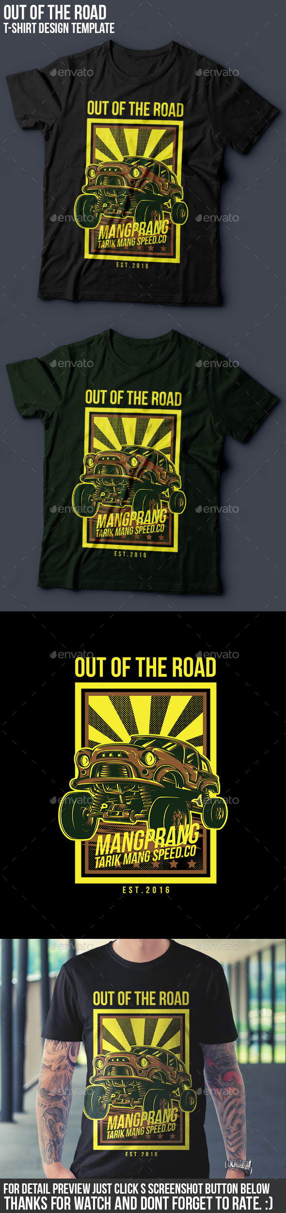 Out of the Road T-Shirt Design