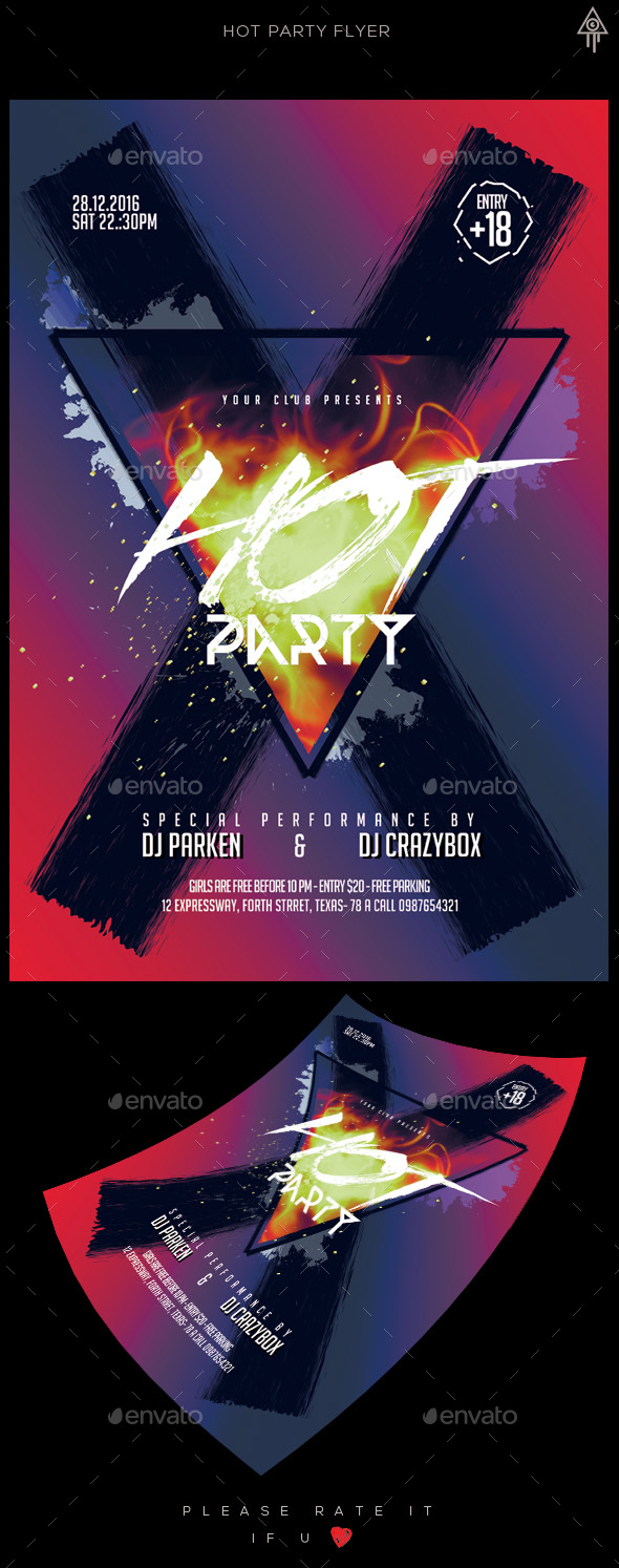 Hot Party Flyer - Clubs & Parties Events