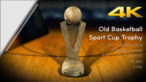 3D Old Basketball Sport Trophy Cup 01