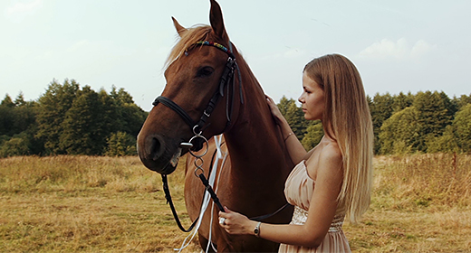 Girl With Horse