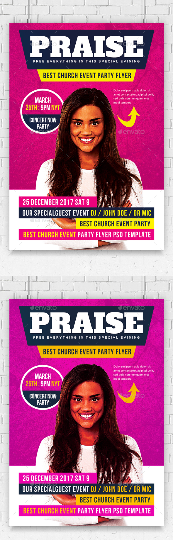 Gospel Praise Church Flyer - Church Flyers