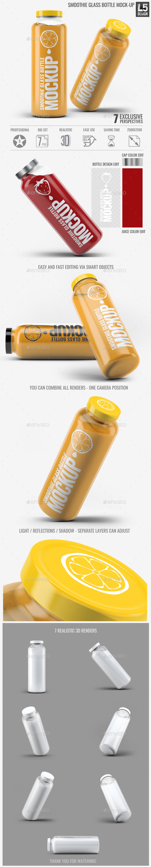 Smoothie Bottle Graphics, Designs & Templates from GraphicRiver