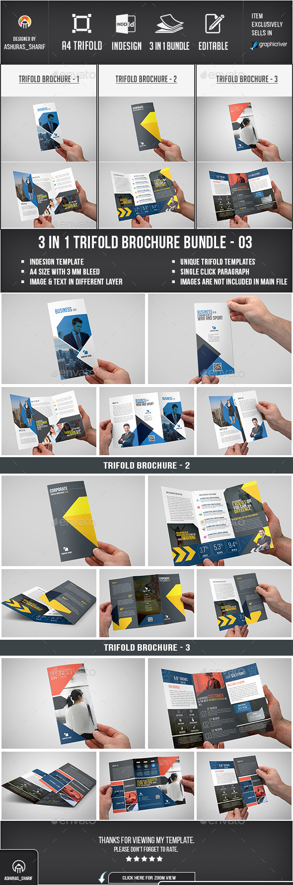 Trifold Brochure - Brochures Print Templates
