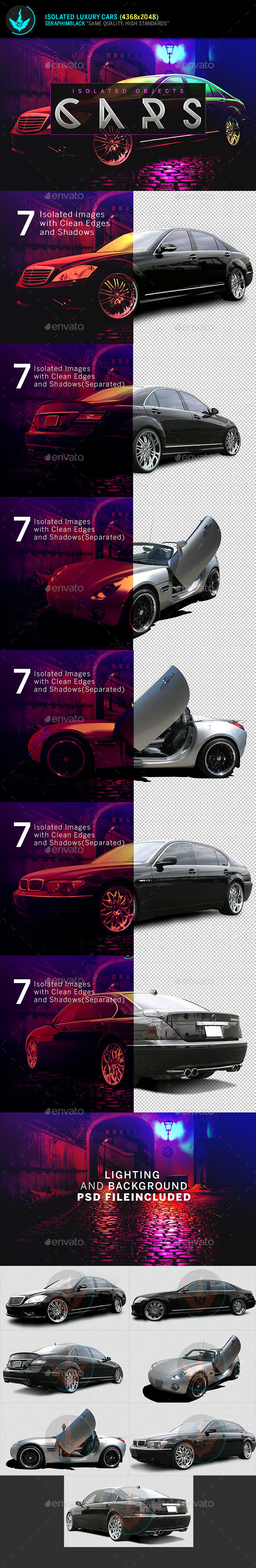 Isolated Luxury Cars - Isolated Objects