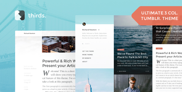 thirds 3 Column Tumblr Theme thirds 3 Column Tumblr Theme