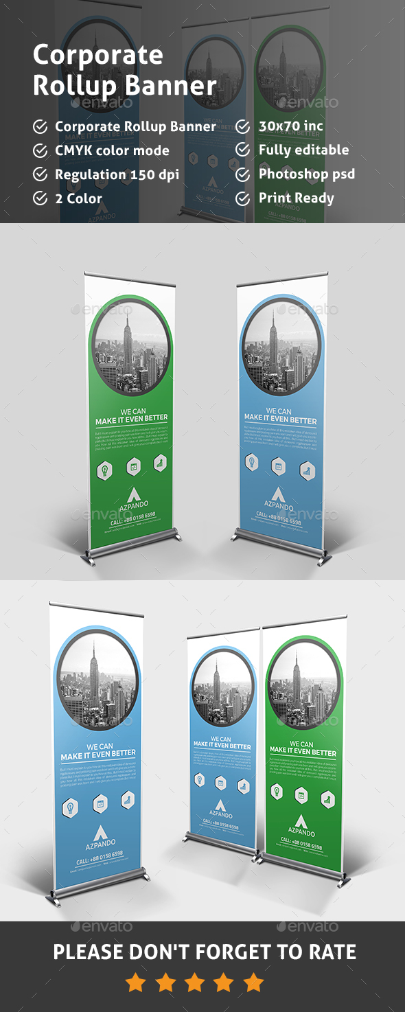 Roll-up Banner - Signage Print Templates