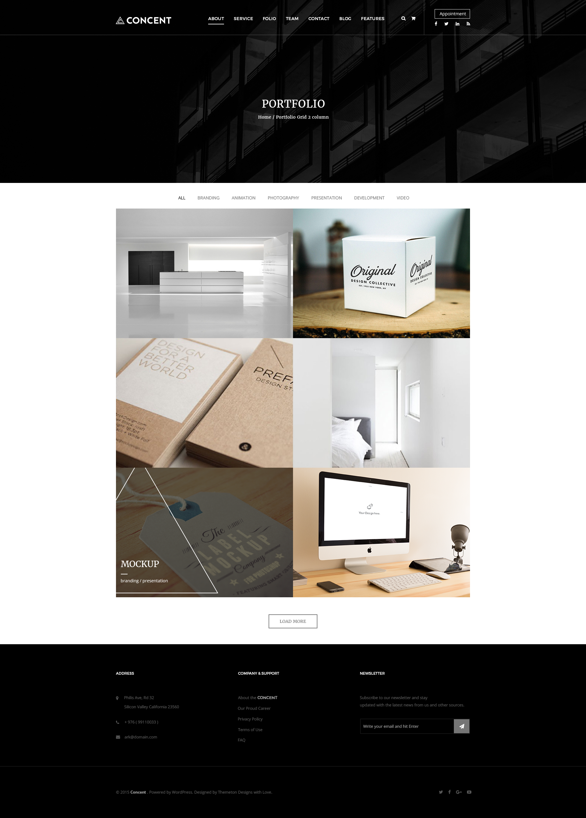 theme envato photography Concent  PSD  Photography Business MultiPurose Art