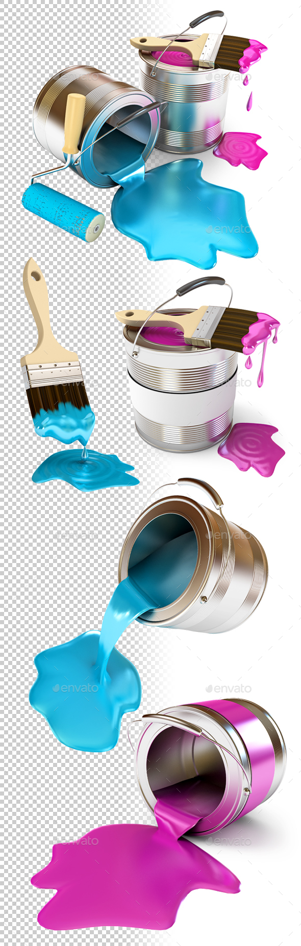 Construction Supplies. 3d render. - Miscellaneous 3D Renders